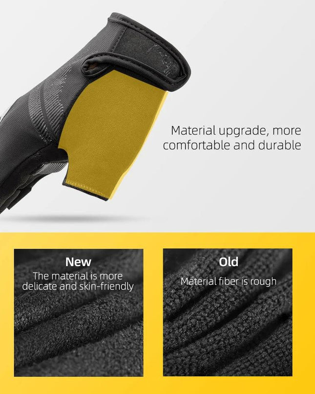 ROCKBROS Cycling Men's Gloves Spring Autumn Bike Cycling Gloves Sports Shockproof Breathable MTB Mountain Bike Gloves Motorcycle