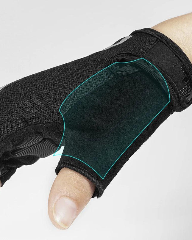 ROCKBROS Summer Cycling Half Finger Gloves Anti-slip Breathable Bicycle Gloves Men Women Anti-sweat Reflective Bike Gloves