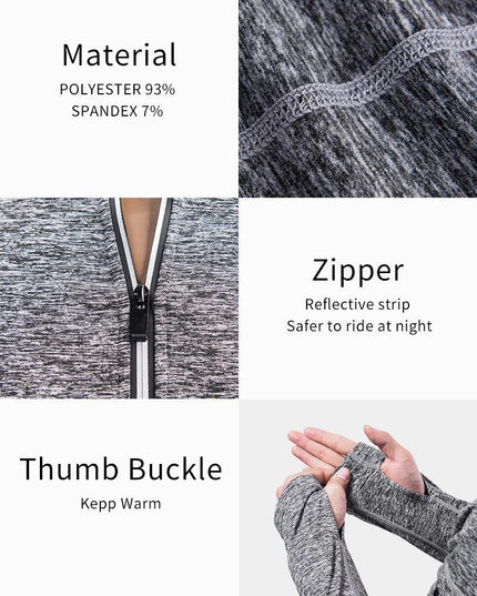 ROCKBROS Bicycle Jacket Unisex Bike Sweat-absorbent  Jersey Breathable Training Coat Quick Dry Sports Clothes Cycling Equipment