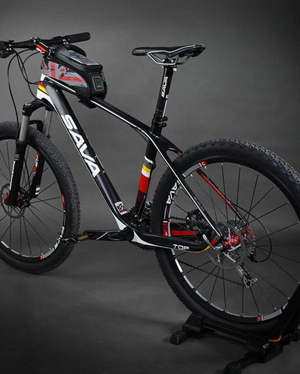 ROCKBROS Bicycle Bag MTB Road Bike Bag Rainproof Touch Screen Cycling Front Tube Frame Bag 5.8/6.0 Phone Case Bike Accessories