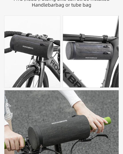 ROCKBROS Waterproof Bike Bag Front Bicycle Bag MTB Road Handlebar Pannier Multi-purpose Large Capacity Backpack Cycling Tube Bag