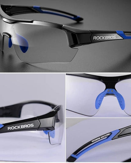 ROCKBROS Photochromic Cycling Sunglasses Bike Glasses Eyewear UV400 MTB Road Bicycle Goggles Women Men Outdoor Sports Fishing