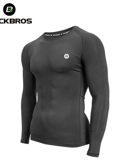 ROCKBROS Cycling Base Layer Long Sleeve Warm Bike Underwear Fleece Sports Bike Shirt Keep Warm Racing Bicycle Shirt