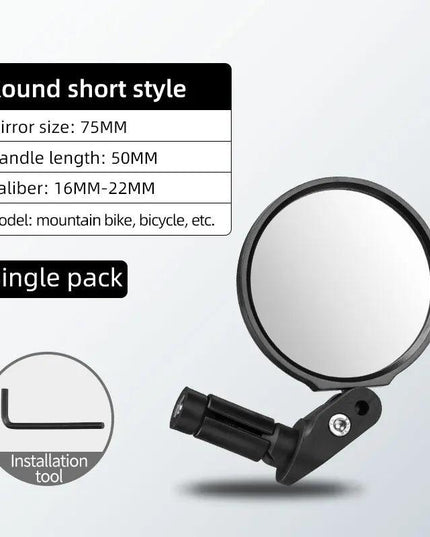ROCKBRSO HD View MTB Road Bike Mirrors 360 Angle Adjustable Handlebar Wide Range Rearview Mirror For Motorcycle Accessories