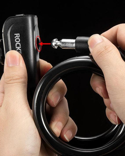ROCKBROS Bicycle Lock Bike Portable Anti-theft Ring Lock MTB Road Cycling Cable Lock Motorcycle Vehicle Bicycle Accessories
