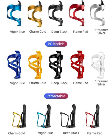 ROCKBROS Bicycle Aluminium Alloy Adjustable Water Bottle Cage Mountain Bike Cycling Bottle Holder Ultralight HandleBar Mount