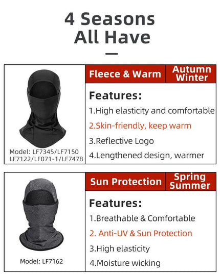 ROCKBROS Winter Cycling Mask Fleece Thermal Keep Warm Windproof Cycling Face Mask Balaclava Ski Mask Fishing Skiing Hat Headwear