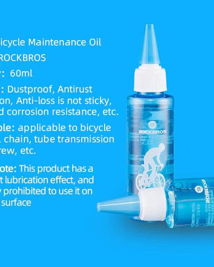 ROCKBROS Bicycle Lubricating Oil Antirust Mountain Bicycle Bearing Gear Dustproof Corrosion Resistance Bike Chain Oil Portable