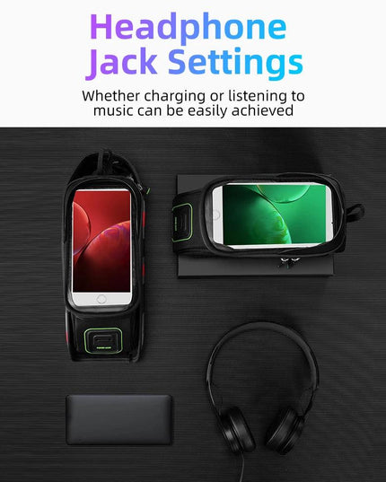ROCKBROS Bicycle Bag MTB Road Bike Bag Rainproof Touch Screen Cycling Front Tube Frame Bag 5.8/6.0 Phone Case Bike Accessories