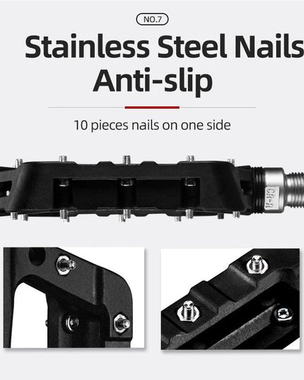 ROCKBROS Ultralight Seal Bearings Bicycle Bike Pedals Cycling Nylon Road bmx Mtb Pedals Flat Platform Bicycle Parts Accessories