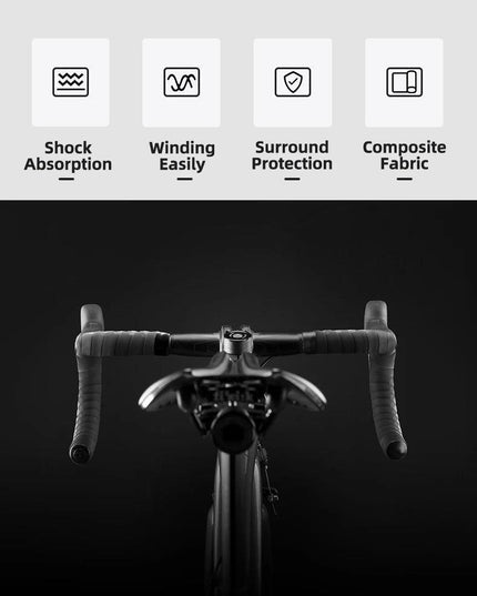 ROCKBROS Cycling Handle Belt Bike Bicycle Cork Sport Handlebar Bandage Wrap Bent Bar EVA Tape+2 Bar Plug Bicycle Accessories