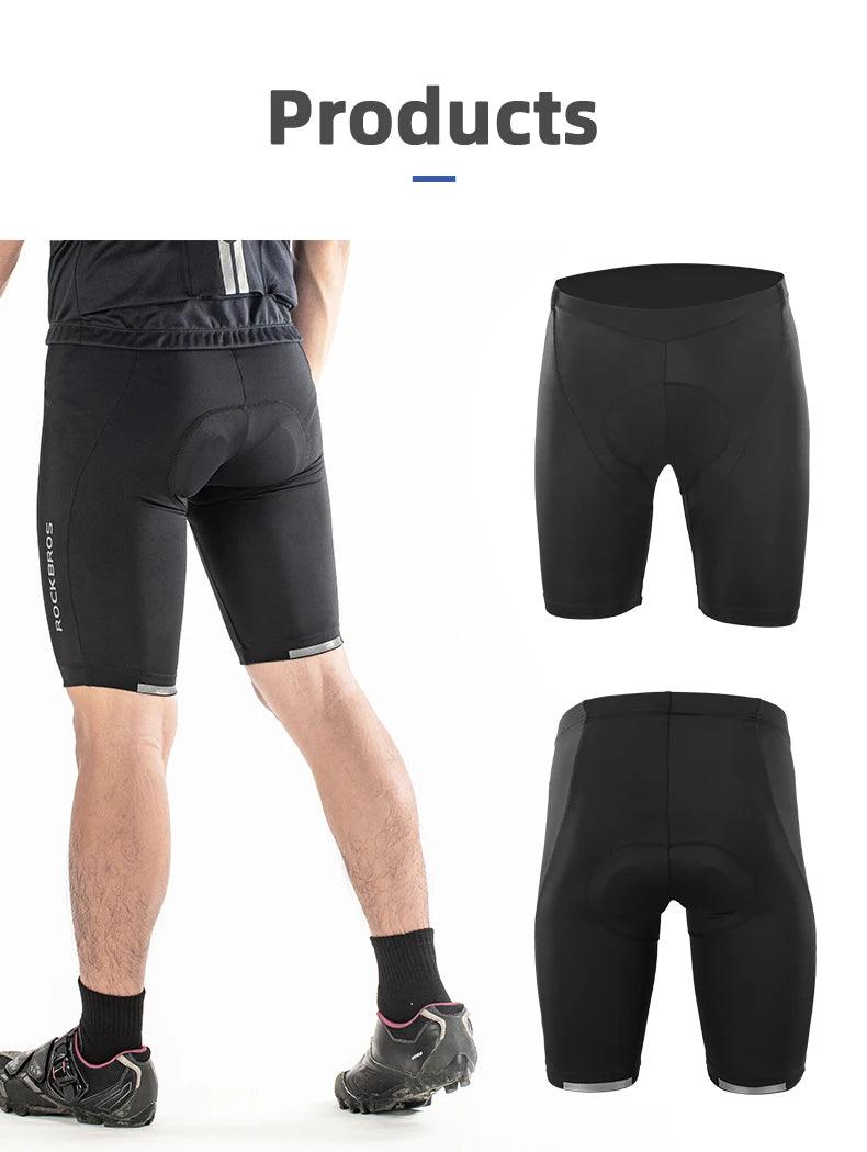 ROCKBROS 3D Summer MTB Bike Shorts Men Women Breathable Sponge Shock Absorption Cycling Shorts Moisture Wicking Sport Pants 2020