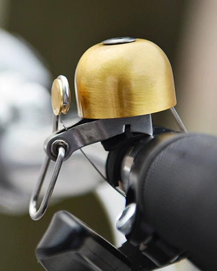 ROCKBROS Bicycle Vintage Brass Bell Ring Clear Sound Quality MTB Road Bike Retro Bell Cycling Children Horn Kid Bike Accessories