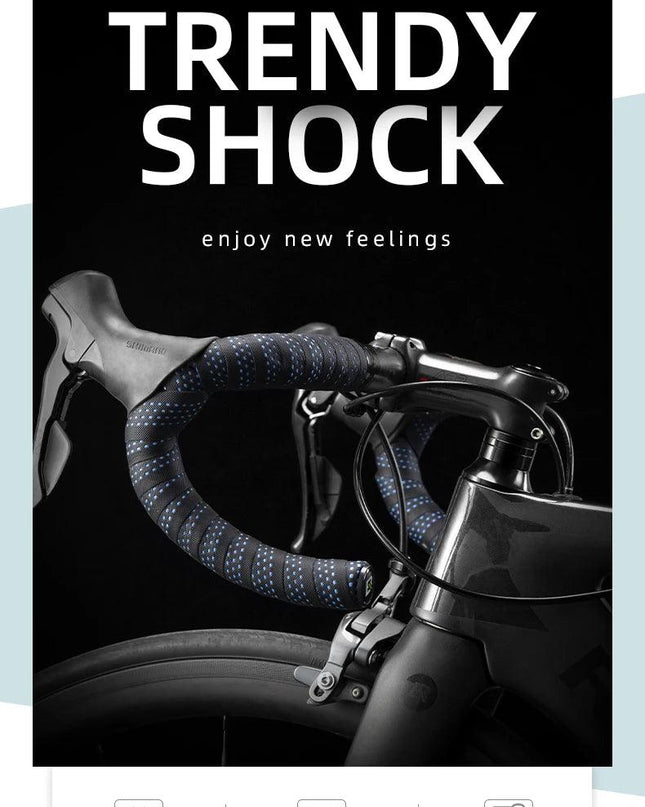 ROCKBROS Handlebar Tape PU Eva Anti-slip Wrap Soft Breathable Shockproof Road Tape End Bar MT Bicycle Grips Cycling Accessories