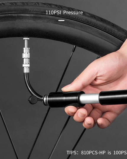 ROCKBROS Bicycle Pump 100PSI/110PSI Bike Pump Hand Mini Tire Air Inflator Portable Ultralight High-Pressure Pump Accessories
