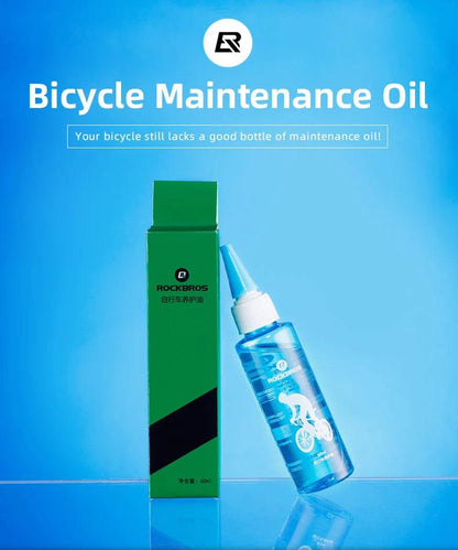 ROCKBROS Bicycle Lubricating Oil Antirust Mountain Bicycle Bearing Gear Dustproof Corrosion Resistance Bike Chain Oil Portable