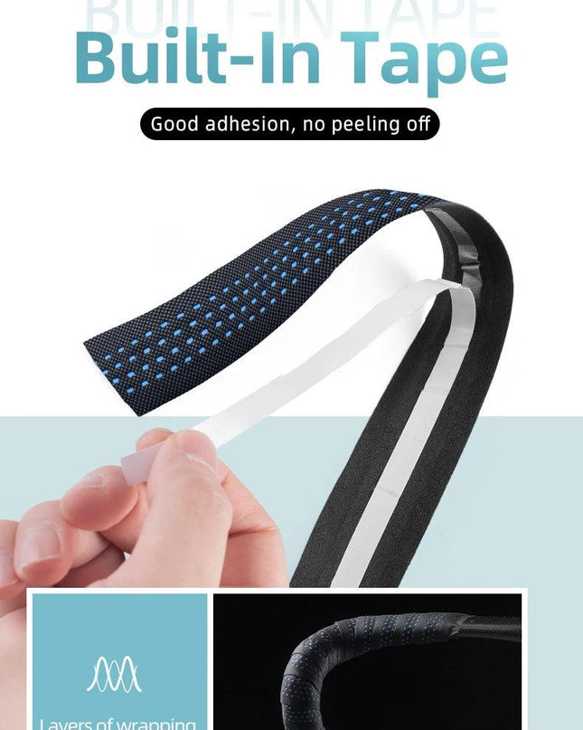 ROCKBROS Handlebar Tape PU Eva Anti-slip Wrap Soft Breathable Shockproof Road Tape End Bar MT Bicycle Grips Cycling Accessories