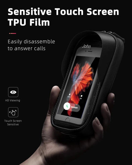 ROCKBROS Bicycle Bag Rainproof Touch Screen Phone Top Tube Bag MTB Road Bike Frame Front Saddle Bag & Pannier Bike Accessories