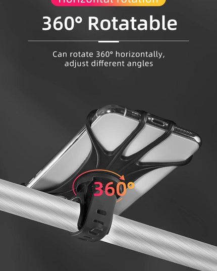 ROCKBROS Elastic Silicone Bike Phone Holder Adjustable For Most Phone Bicycle Stand Scooter Motorcycle Mount Support Handlebar