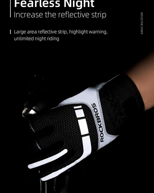 ROCKBROS Warm Bicycle Women Men's Gloves Winter SBR Touch Screen USB Heated Gloves Windproof Plam Breathable Motor E-bike Gloves
