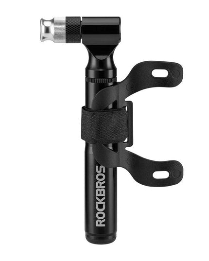 ROCKBROS Mini 130PSI Bicycle Pump Aluminum Alloy Wear-resistant Portable Drop-proof Bike Inflator For AV FV Ultralight Air Pump