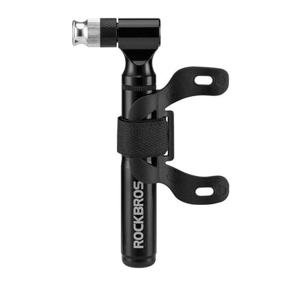 ROCKBROS Mini 130PSI Bicycle Pump Aluminum Alloy Wear-resistant Portable Drop-proof Bike Inflator For AV FV Ultralight Air Pump