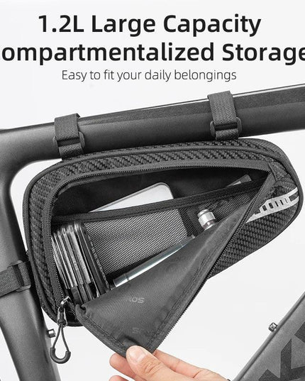 ROCKBROS 1.2LBicycle Bag Side Pockets Twill ToxturoTube Triangle Bag Ride Without Touch Lengs Reflective Bag Bike Accessories