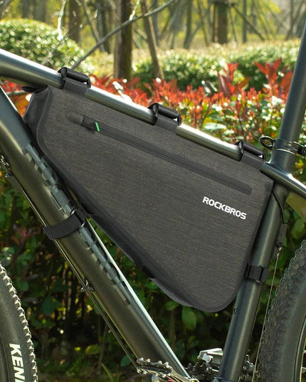 ROCKBROS Rainproof Bike Bag Large Capacity MTB Road Frame Bag Triangle Pouch Waterproof Caulking Bicycle Bag Pannier Accessories