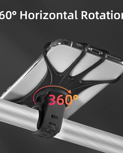 ROCKBROS Elastic Silicone Bike Phone Holder Adjustable For Most Phone Bicycle Stand Scooter Motorcycle Mount Support Handlebar