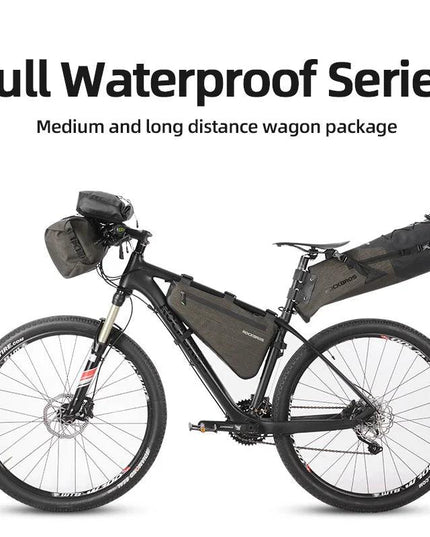 ROCKBROS Rainproof Bike Bag Large Capacity MTB Road Frame Bag Triangle Pouch Waterproof Caulking Bicycle Bag Pannier Accessories