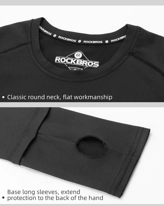 ROCKBROS Men's Tracksuit Gym Fitness Compression Sports Suit Clothes Running Jogging Sportwear Exercise Workout Tights 5 Pcs/Set