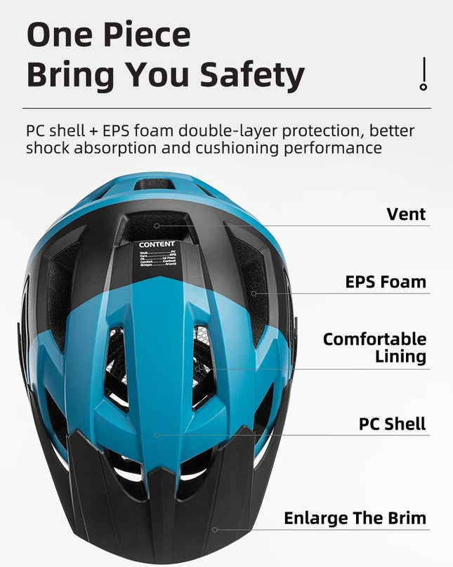 ROCKBROS Electric Bicycle Helmet Men Women Breathable Shockproof MTB Road Bike Safety Helmet Cycling Aero Helmet Bike Equipment