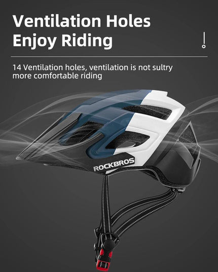 ROCKBROS Electric Bicycle Helmet Men Women Breathable Shockproof MTB Road Bike Safety Helmet Cycling Aero Helmet Bike Equipment