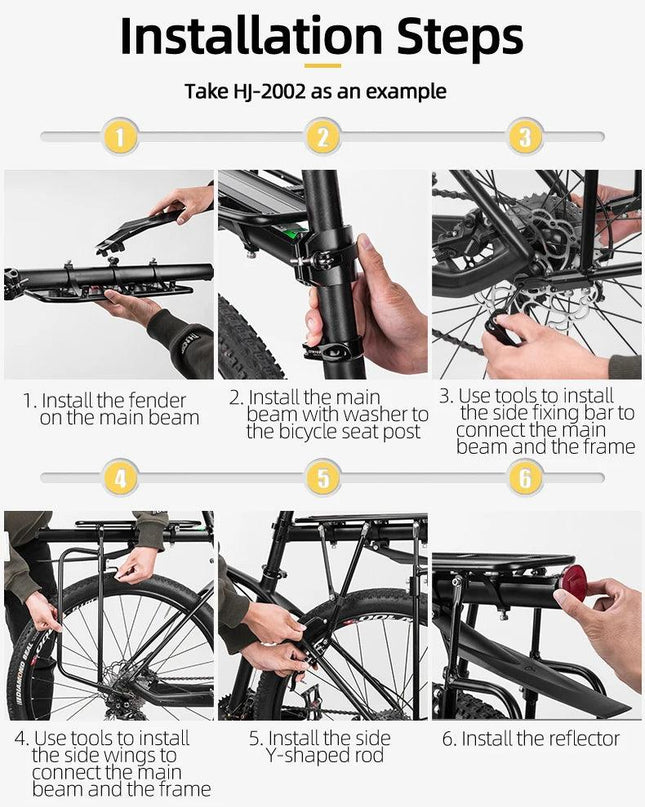 ROCKBROS Bicycle Rack MTB Road Bike Shelf Aluminum Alloy Bike Rack Quick Release Manned Rear Tailstock Bicycle Accessories