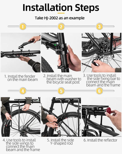 ROCKBROS Bicycle Rack MTB Road Bike Shelf Aluminum Alloy Bike Rack Quick Release Manned Rear Tailstock Bicycle Accessories