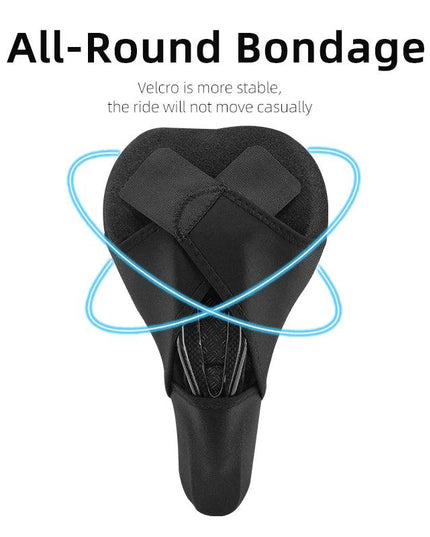 ROCKBROS Silicone Bicycle Saddle Hollow Breathable MTB Bike Seat Cushion Cover Mat Silica gel Saddle Cycling Accessories Part