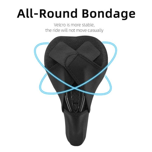 ROCKBROS Silicone Bicycle Saddle Hollow Breathable MTB Bike Seat Cushion Cover Mat Silica gel Saddle Cycling Accessories Part