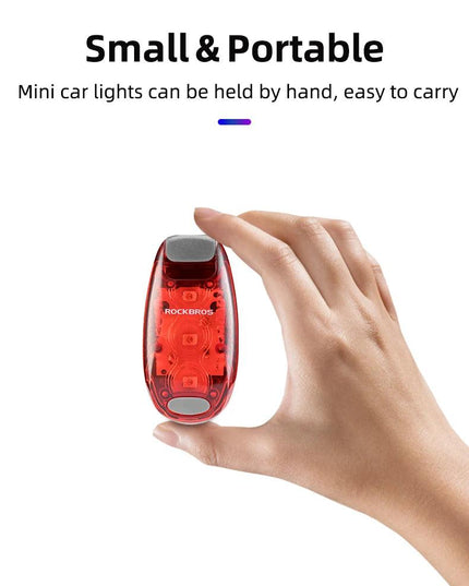 ROCKBROS Bike Tail Light Mini MTB Road Bike Light Warning Helmet Light Rear Bag light Portable Running Light Bicycle Accessories