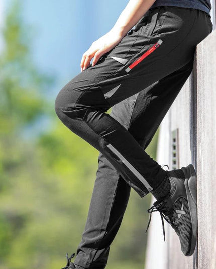 ROCKBROS Light Comfortable Cycling Pants Men Women Spring Summer Breathable Hight Elasticity Sports Pants Reflective Trousers
