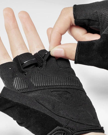 ROCKBROS Summer Cycling Half Finger Gloves Anti-slip Breathable Bicycle Gloves Men Women Anti-sweat Reflective Bike Gloves