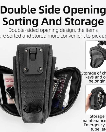 ROCKBROS Rainproof Bicycle Bag Shockproof Bike Saddle Bag For Refletive Rear Large Capatity Seatpost MTB Bike Bag Accessories