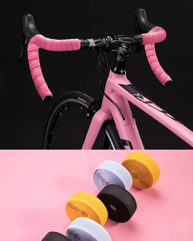 ROCKBROS Cycling Handle Belt Bike Bicycle Cork Sport Handlebar Bandage Wrap Bent Bar EVA Tape+2 Bar Plug Bicycle Accessories