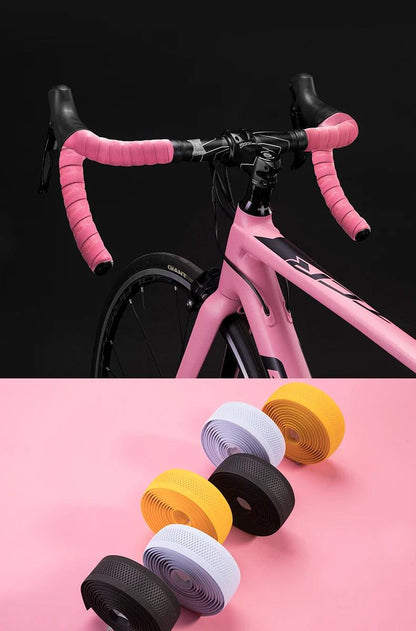 ROCKBROS Cycling Handle Belt Bike Bicycle Cork Sport Handlebar Bandage Wrap Bent Bar EVA Tape+2 Bar Plug Bicycle Accessories