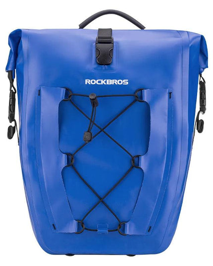 Rockbros Waterproof Bike Bag 25L Travel Cycling Bag Basket Bicycle Rear Rack Tail Seat Trunk Bags Bicycle Bags Panniers 1PCS