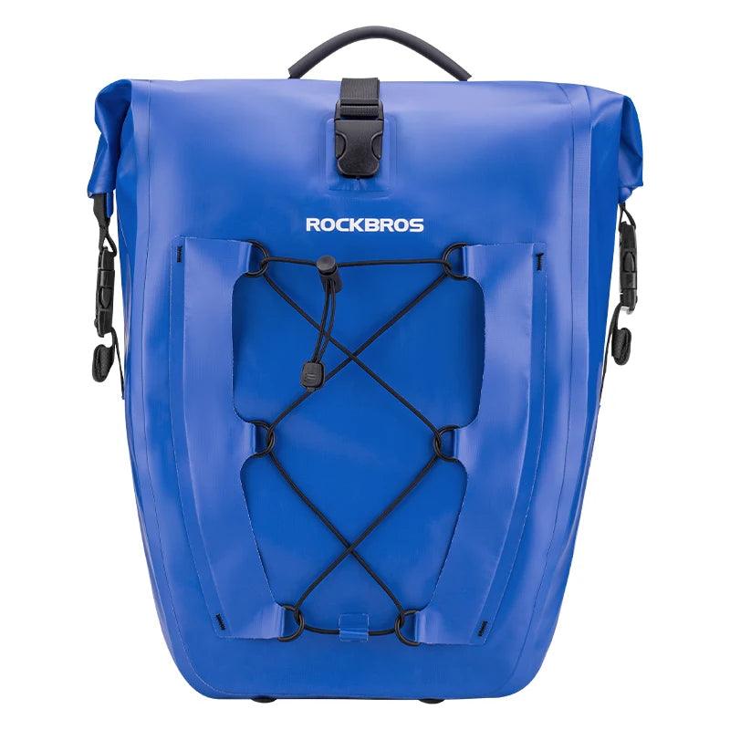 Rockbros Waterproof Bike Bag 25L Travel Cycling Bag Basket Bicycle Rear Rack Tail Seat Trunk Bags Bicycle Bags Panniers 1PCS