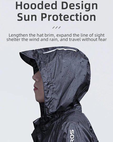 ROCKBROS Cycling Waterproof Jacket Men Breathable Reflective Hooded Raincoat Waterproof  Outdoor Sport Windbreaker European Size