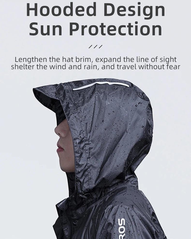 ROCKBROS Cycling Waterproof Jacket Men Breathable Reflective Hooded Raincoat Waterproof  Outdoor Sport Windbreaker European Size