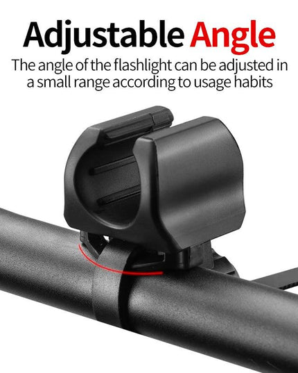 ROCKBROS Bicycle Light Holder Mount Bike Flashlight Bracket MTB Road Bike Rotating Quick Release Cycling Lamp Holder Accessories