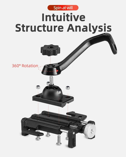 ROCKBROS Phone Holder Motorcycle Electric Bicycle Smartphone CNC Aluminum Alloy Bracket Five Claws Mechanical Bike Phone Holder