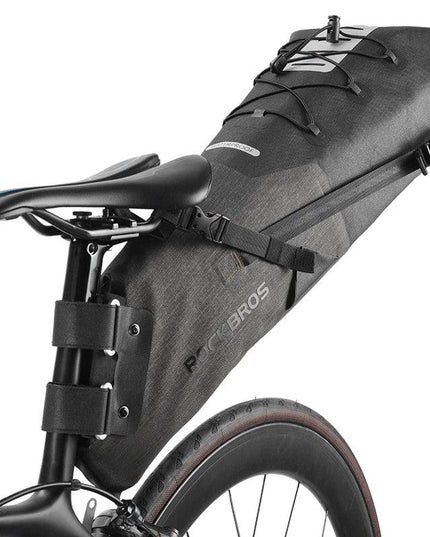 ROCKBROS Bike Bag Waterproof Reflective 10L Large Capacity Saddle Bag Cycling Foldable Tail Rear Bag MTB Road Trunk Bicycle Bag